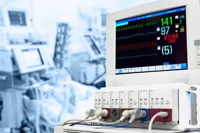 monitor de ecg na UTI