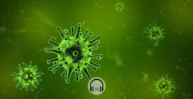 animação de um virus