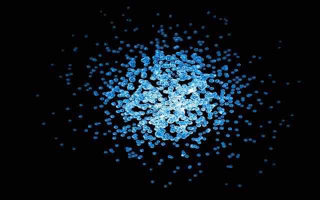 bacterias em fundo preto