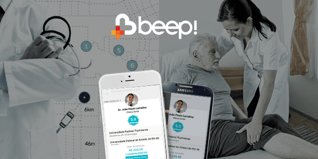 Conheça o Beep: o aplicativo que leva o médico até o paciente.