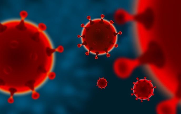 vírus coronavírus em imagem digital