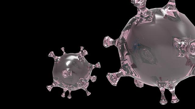 Representação gráfica do vírus causador da Covid-19